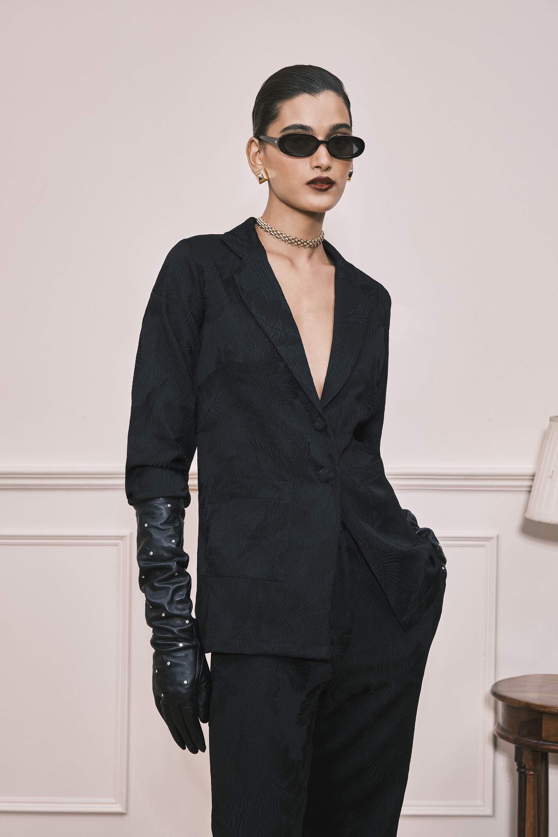 Suit Up! 2-Piece Jacquard Set, Black, image 3